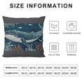 thumbnail image 5 of Fish Pillows Nature Nautical Ocean Sea Seaweed Coral Whale Shark Dolphin Throw Pillow Cover Decorative Pillow Case Square Cushion Accent Home  Inch Blue, 5 of 5