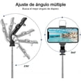 thumbnail image 3 of Trípode Bluetooth Selfie Stick con Luz De Relleno, Soporte De Trípode Ligero De Viaje Extensible para Selfie, Transmisión En Vivo, Videoconferencia, Compatible con Todos Los Teléfonos（Negro）,negro, 3 of 12