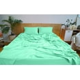 thumbnail image 2 of Mezzati Brushed Microfiber Bed Sheet Set - Ultra Soft and Lightweight for Ultimate Sleep Comfort, Wrinkle Free and Color Fade Resistant, 3pc Carnival Aqua Twin, 2 of 5