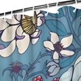 thumbnail image 3 of Pioneer Flower Floral Print Pattern Shower Curtain 72"x84" ,Bathroom Decorative Shower Curtains Set with 12 Hooks,Modern Waterproof Washable Shower Curtain, 3 of 6