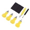 thumbnail image 1 of Watch Back Remover Tool Kit, Durable 7Pcs Hard Metal Replacement Watch Back Case Prying Knife Plastic Handle  for Secure, 1 of 7