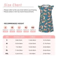 thumbnail image 3 of Balery Corgi with Flowers Camisón de princesa para niñas, pijama de algodón con mangas abullonadas, suave y bonito.-Small, 3 of 6