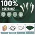 thumbnail image 7 of Outdoor Sectional Replacement Cushion Set, 14 Pcs Waterproof Patio Sofa Cushions 4" Foam High-Density Couch Cushion for 8-Seat Sectional Rattan Conversation Sets(Liner&Cover) (Dark Green), 7 of 7