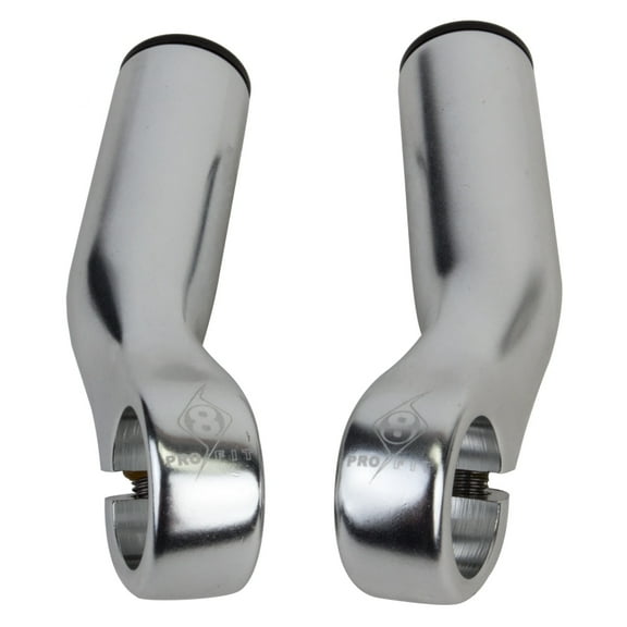 Origin8 Pro-Lite Bar Ends Silver Lightweight & Durable Forged AL6061-T6 Alloy