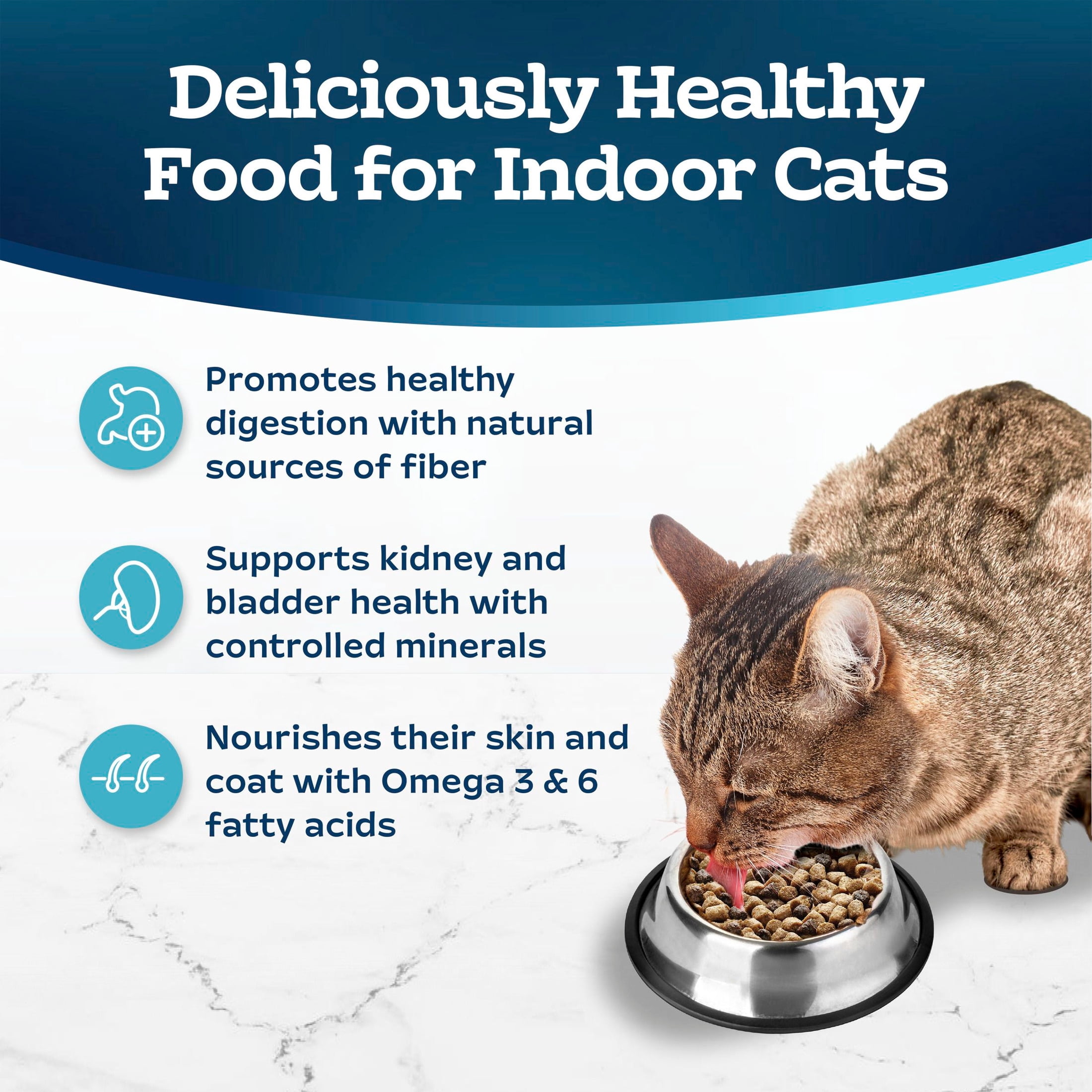 Blue Buffalo Tastefuls Adult Indoor Dry Cat Food, Chicken & Brown Rice, 3-lb Bag