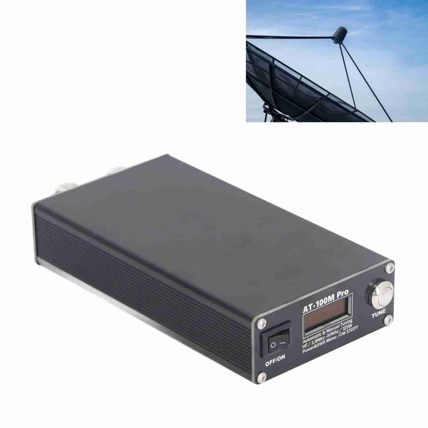 Sintonizador De Antena, 1,8 Mhz-30 Mhz 3300 MAh Batería De Litio 100 W Medidor De Ondas Estacionario De Potencia Portátil 6 Interfaces De Estado Compatibles Para Antena