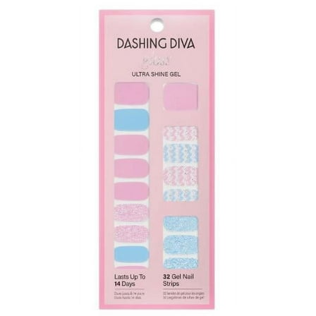 Dashing Diva Gloss Ultra Shine Gel Nail Strips - Poppin Pastels