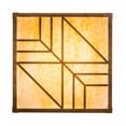 thumbnail image 4 of Meyda Tiffany 186320 Santa Fe 4 Light 27" Wide Flush Mount Square Ceiling Fixture - Rust, 4 of 7