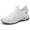 White, variant on ibiyuan Orthopedic Walking Shoes for Women Adjustable Upper Walking Shoes for Women Mesh Knitted -On Womens Sneakers Classic Hands Free Platform Mary Janes Go Walk Shoes