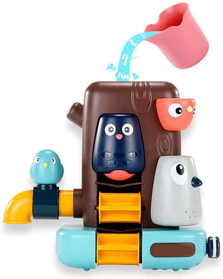 HTCM Bath Toys for Kids Tree House Shower Toy Spray Water Toy