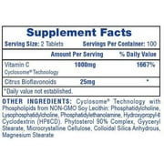 Vitamin C 1000mg by Hi-Tech - 3 Month Supply - 200 Tablets
