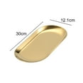 thumbnail image 2 of Stainless Steel Towel Tray Storage Tray Tray Dish Plate Tea Tray Fruit Trays Cosmetics Jewelry Organizer Oval Tray,Shatterproof, 2 of 6