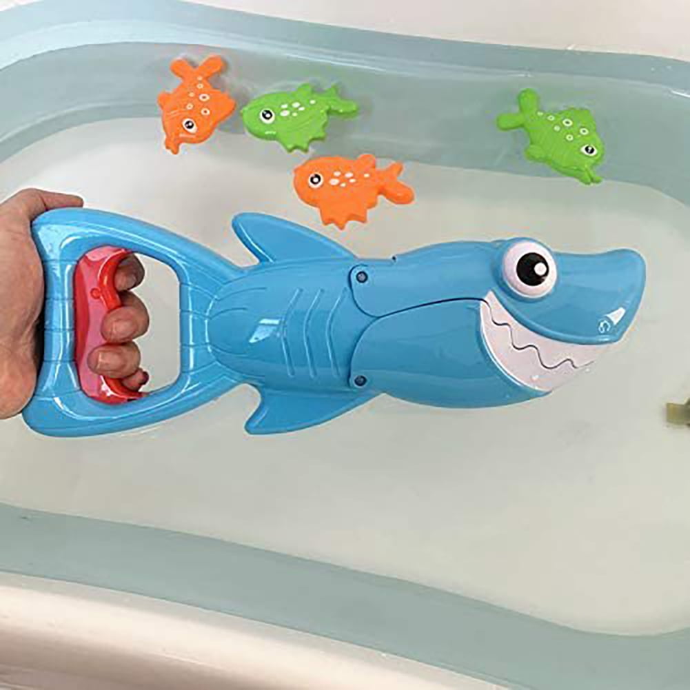 Shark Grabber Badespielzeug 5-teilig – Hai & Fisch-Set Für Badewanne, Pool & Strand