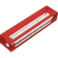 thumbnail image 2 of A&S Mezuzot Clear Mezuzah Case in Acrylic-Lucite Design Waterproof Judiaca Gifts Modern Home Prosperity Decor (Red, 6 Inches), 2 of 6