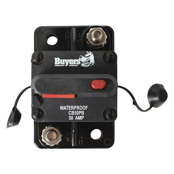 Buyers Products Circuit Breaker with Auto Reset,50A CB50