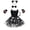 Black, variant on Girls Black Cat Costume with LED Light Up Tutu Dress, 5 Pcs Kitty Princess Outfit,Ears,Tails and Paw Gloves