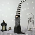 thumbnail image 2 of Northlight LED Lighted Gnome with Striped  Hat Christmas Figure - 27", 2 of 5