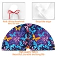 thumbnail image 4 of Rateoe Butterflies Of The Starry Sky Print Christmas Tree Skirt 30" for Xmas Holiday New Year Party Circle Tree Mat Ornaments Decoration, 4 of 7