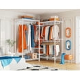 thumbnail image 4 of 725LBS Capacity Clothes Rack，Adjustable Heavy Duty Garment Racks 13.9" D x 70.6" W x 77" H, 4 of 9