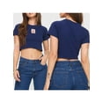 thumbnail image 3 of Raccmtaty Women Crop Basic T-Shirts Summer Patchwork Short Sleeve Tops Pullovers for Streetwear Aesthetic Grunge Clothes, 3 of 9