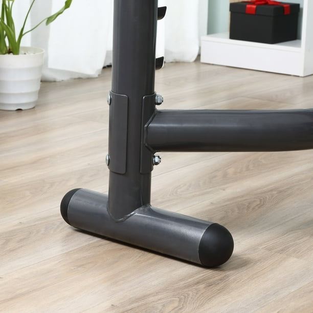 Soozier Weight Bench with Barbell Rack, Heavy Duty Multiple