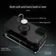 thumbnail image 6 of FIEWESEY for iPhone 13 6.1 Inch Case, Anti-Scratch Shockproof Case 360 Degree Rotation Finger Ring Holder Kickstand [Work with Magnetic Car Mount] for iPhone 13 6.1 Inch(Black), 6 of 7