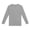 Gray, variant on Asxite Toddler Tshirt Solid Color Long Sleeve Crew Neck Sun Protection Breathable Active Summer Tops 5-14Y