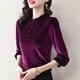 thumbnail image 4 of Nueva camiseta interior de mujer adelgazante de estilo occidental de mediana edad de oro nuevo, primavera, otoño e invierno, 4 of 5