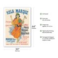 thumbnail image 2 of Kola Marque - France Apéritif Wine - Vintage French Advertising Poster by Jules Chéret c.1895 - Fine Art Matte Paper Print (Unframed) 30x44in, 2 of 4
