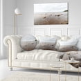 thumbnail image 3 of Designart Rocky Autumn Beach - Seashore Photography Throw Pillow - 12x20, 3 of 5