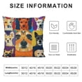 thumbnail image 5 of Dogs Throw Pillow Cover Funny Head Pillow Case Pillowcase for Bedroom, Living Room, Cushion Sofa Standard Size Inches Colorful, 5 of 5