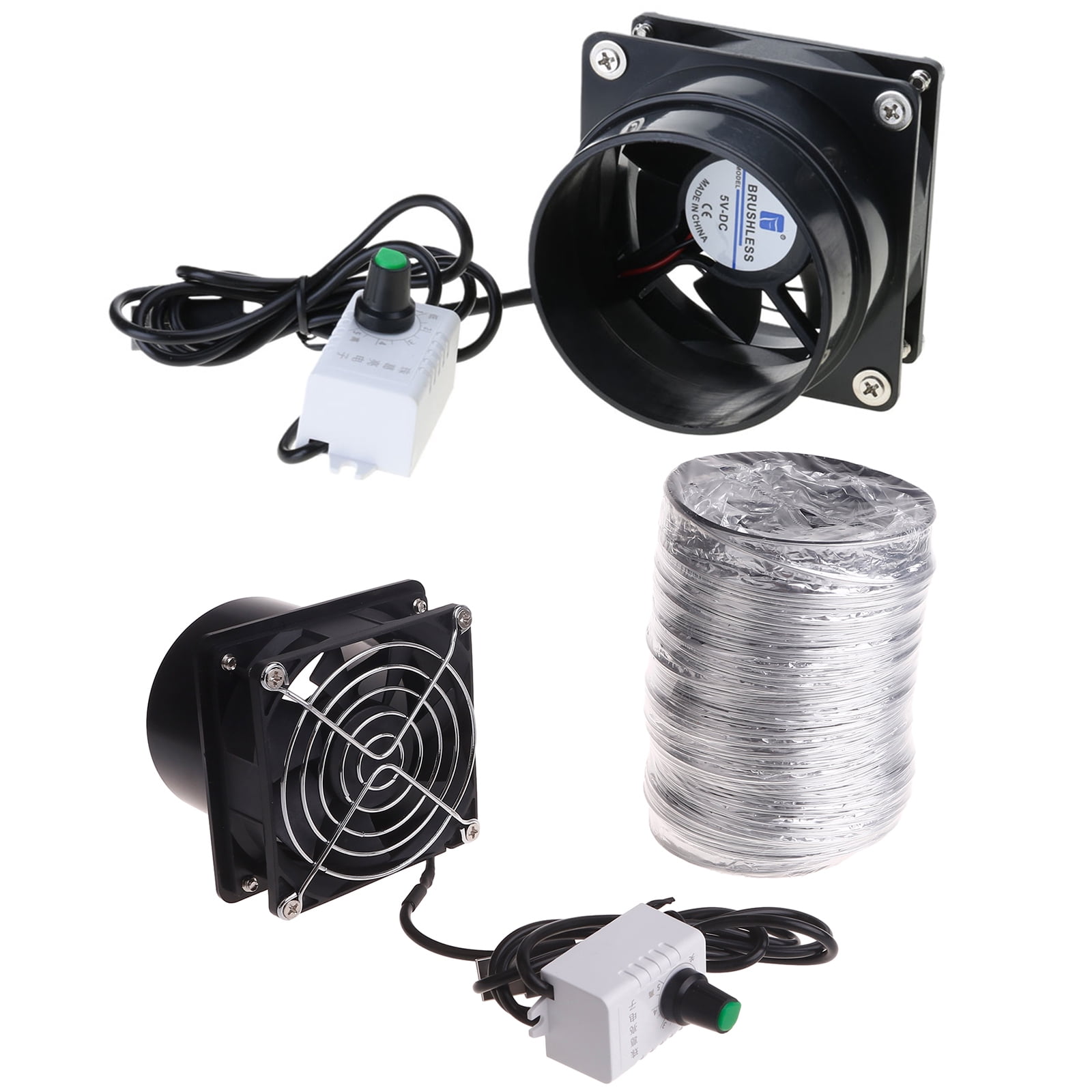 USB Adjustable Speed Air Ventilation Blower Inline Fan Window Exhauster Toilet Kitchen Exhaust Fan power tool