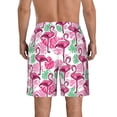 thumbnail image 3 of Kdxio Flamingo Pattern Mens Casual Shorts - Drawstring Summer Beach Sports Shorts for Men, 3 of 9