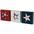 thumbnail image 3 of Northlight Stars and Stripes Americana Wooden Plaques - 4.25" - Red, White and Blue - Set of 3, 3 of 7