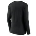thumbnail image 3 of Women's Black Texas Longhorns Basic Arch Long Sleeve V-Neck T-Shirt, 3 of 3