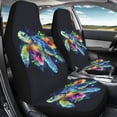 thumbnail image 4 of Uorisanigo Turtle Car Front Seat Covers Waterproof Breathable Front Seat Cover Auto Interior Accessories 2 Pcs Set Protection Interior Accessories Universal Fit Most Cars, 4 of 7