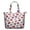Donut, variant on Floral Skull Weekender Bag Boho Artistic Flower Pattern Travel Tote, Lightweight, , Multiple Pockets, for Women