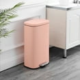 thumbnail image 5 of happimess Curtis 8-Gallon Step-Open Trash Can, Flamingo Pink, HPM1011F, 5 of 10