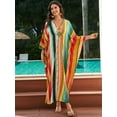 thumbnail image 4 of Women's Plus Size Kaftan Dress – Plus Size Maxi Dress Moo Moos Beach Cover Up,Bathing Suit Cover-Up Loungewear, 4 of 9