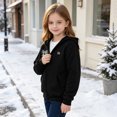 thumbnail image 5 of Zorckvet Girls' Black Outerwear Jackets for Little Kids/Big Kids, 5 of 9