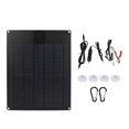 thumbnail image 1 of 20W 5V 12V Solar Panel Dual Output Monocrystalline Power Generator Panel Battery Charger Kit for Car Boat Trailer RV Black, 1 of 5