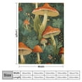 thumbnail image 4 of ARISTURING  Woodland Mushroom Spray Flannel Blanket Home Sleeping Blanket Decor Sofa Blanket, 4 of 6