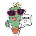thumbnail image 2 of Magnet Me Up Succ It Cute Funny Plant Succulent Magnet Decal, 5 inches, Heavy Duty Automotive Magnet For Car Truck SUV Or Any Other Magnetic Surface, 2 of 8