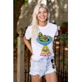 thumbnail image 4 of Funny Alien Take Me To Your Pizza Men's Graphic T Shirt Tees Brisco Brands S, 4 of 6