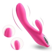 Sientice G-Spot Rabbit Vibrator Clitoris Stimulator Silicone Vaginal Anal Dildo Massager for Women Maturbation, Sex Toys for Couples Sex Things(Purple)