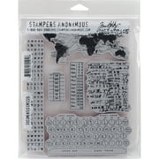 Tim Holtz Cling Stamps 7"X8.5"-Documented