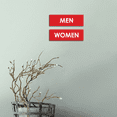 thumbnail image 5 of Basic Men Women Sign Set (Red/Yellow) - Small, 5 of 5