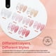 thumbnail image 2 of Set de esmaltes de uñas Beetles Jelly Gel, 8 colores, rosa nude y blanco, 2 of 7