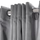 thumbnail image 5 of Cortinas de lino gris plateado con ojales plisados y forro completo de 66" x 72", 5 of 6