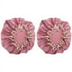 thumbnail image 1 of 2X Gorro de Ducha de Doble Capa Sombrero Impermeable para Mujer Baños Sombrero de Baño de Pelo Cubierta de Pelo Gorro para Cabello Seco con Humo de Aceite Rosado, 1 of 5